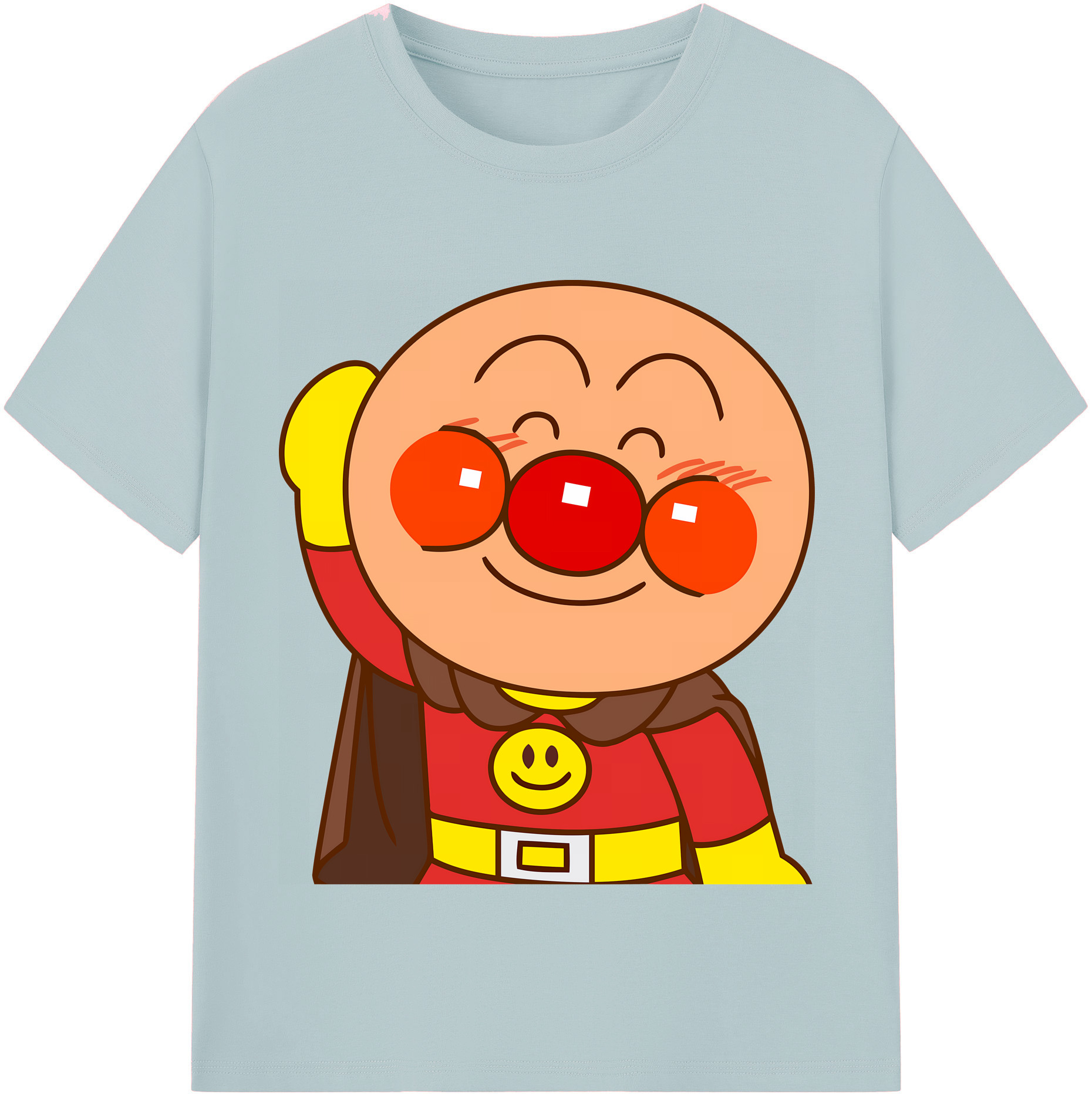 （画像用） アンパンマン Anpanman 綿100％半袖Tシャツ（フロントプリント）